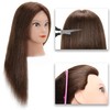 SOPHIRE 20-22 inches 100% Real Human Hair Mannequin Head, Hairdressers'