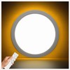 Aphyni φ30cm Ring-Illuminated Bathroom Light, 24W 2800lm LED Ceiling Light