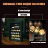 DecoWoodo Knife Display Case with HD Tempered Glass & Removable
