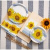 Portmerion Botanic Garden Sunflower Small Disposable Paper Plates, 8'' D,
