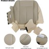GXARTS Driver and Passenger Side Bottom Replacement Leather Seat Cover