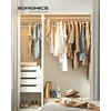 SONGMICS Clothes Hangers, Pack of 50 Plastic Coat Hangers, Space-Saving,