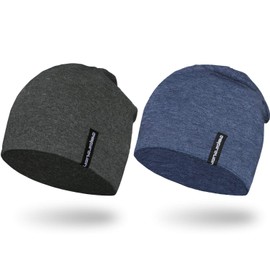 Empirelion 9-inch Thin Knit Hat, Plain Beanie, For Summers, Shallow Knit Cap, Running Cap, Helmet Inner Cap, All Seasons, Simple, Spring and Summer, Cotton Hat