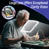Floor Magnifying Glass with Light and Stand, 48-LED Lighted Adjustable