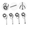 Kisangel 16pcs Stainless Steel Fishing Rod Guide Rings Set with