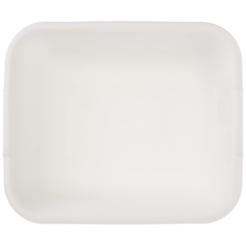 Rubbermaid 2951-AR WHT Dish Pan, Rectangular, White Plastic, 11-1/2-Qts. WHITE