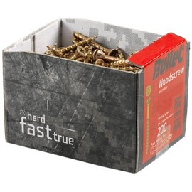 Bullet 4.0 x 50mm Wood Screw (200 Pieces)