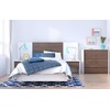 Nexera Plank Effect Headboard, Twin, Walnut