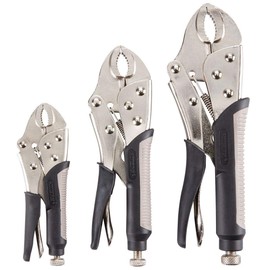 3 Pc Curved Jaw Locking Pliers Set