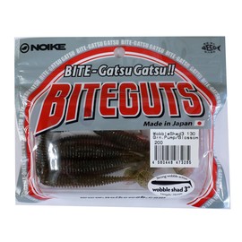 Noike Wobble Shad 3 Inch 7.6 cm – 9 Rubber Fish Colour: Green Pumpkin Blossom UV