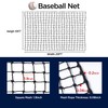 Baseball Backstop Nets for Practice, Black (10x20 ft) - Sport