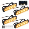 Pack of 4 Front Flash LED 12 V/24 V Penetration