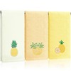 Tingjoo 3 Pcs Pineapple Hand Towels 14x29 Inch Spring Summer