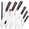 BRODARK Chef Knife Set Professional 6-Pieces Kitchen Knife, Ultra Sharp