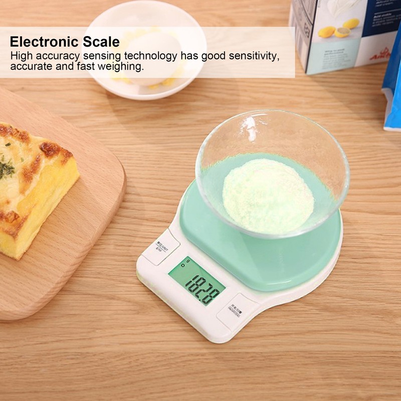 Kitchen Electronic Scale Portable LCD Display Food Weighing Measurement Scale