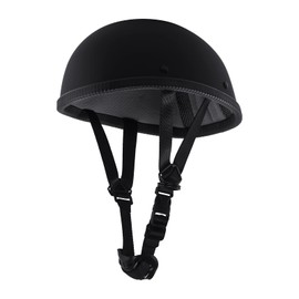 Sange Motorcycle DOT Half Helmet Quick Release Strap Open Face Retro Helmet for Cruiser Scooter Chopper XL