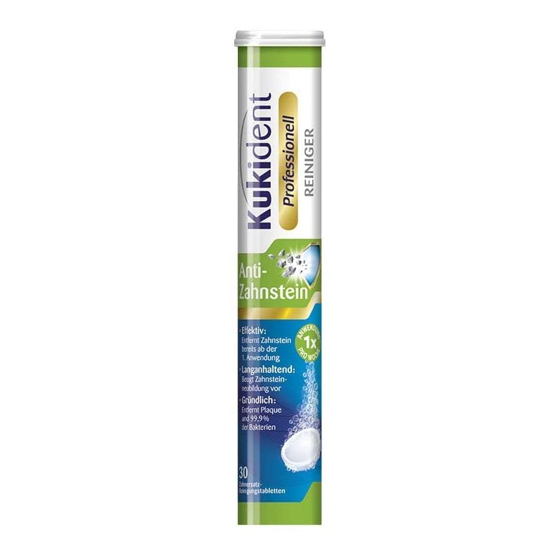 Kukident Professional anti-tartar - 6 x 30 dentures cleaning tablets