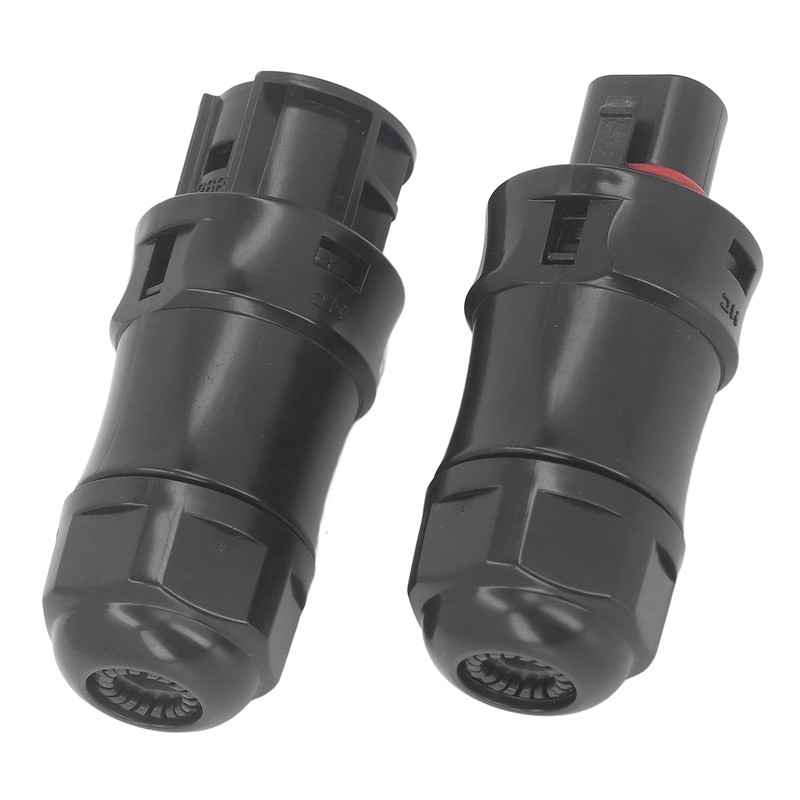 2Pcs Waterproof Power Connector 3 Pin Temperature Resistant Micro Reverse