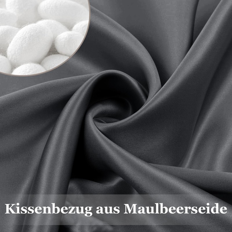 Adubor 100% Silk Pillowcase 80 x 80 cm for Hair