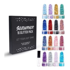 Sojourner Bags Grueso Cosmético Holográfico Con Purpurina I Para El Cuerpo,