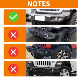 JOSHELA for Jeep JL Front Bumper Fog Light Cover Trim for Jeep Wrangler JL JLU 2018 up for Gladiator JT 2020 up Black Carbon Fiber Exterior Accessories 2pcs