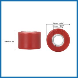 A ABSOPRO Pack of 4 Durable Bushing Shock Absorber Bushings Rubber for Motorcycle Red Item Replacement