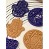 Premium Quality Set of 4 Cookie Cutters Mold Hamsa, Magen