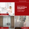Paquete de 2 topes de puerta con calcomanías adicionales, topes