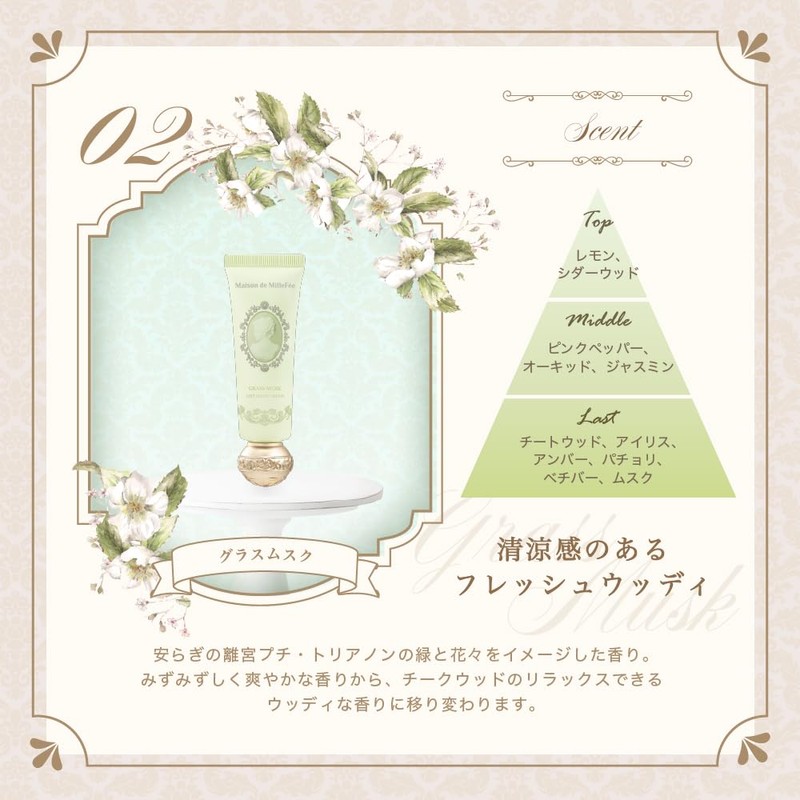 Maison de MilleFee Airy Hand Cream (02 Glass Musk), 1.1