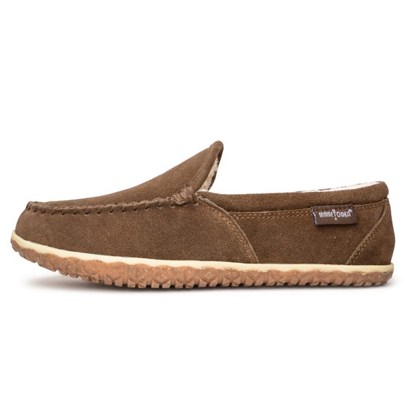 Minnetonka Mens Tilden Moccasin, Autumn Brown, Size 12