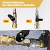 1/4 inch compressed air shut-off valve: compressed air quick release