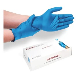 100 Guantes De Nitrilo Negro O Azul Libre De Latex Sin Polvo Talla Extra Grande