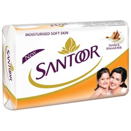 Santoor Sandal and Almond Milk Soap 100g