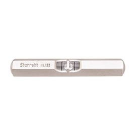 Starrett 135A Nivel de bolsillo con acabado niquelado satinado, tamaño de 6.35 cm