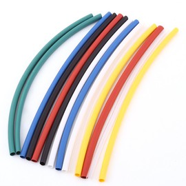 70pcs 2:1 Heat Shrink Tubing Polyolefin 7 Colors Halogen-Free Shrinkable Tube Sleeve Wrap Wire Cable Kit