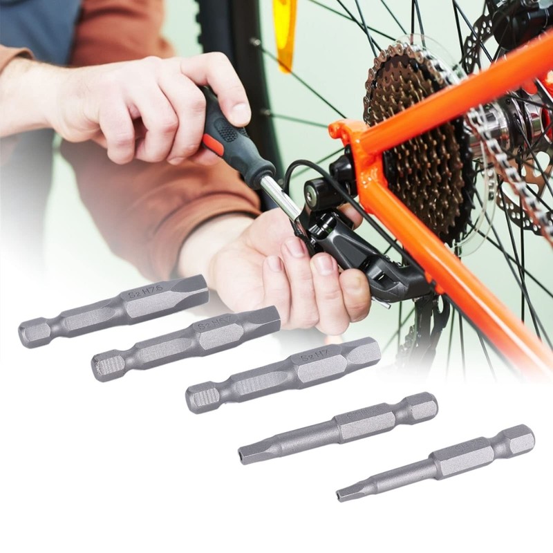 Magnetic Pentagon Screwdriver Bit, Magnetic Key Drill Bit Set, 5-Piece