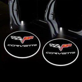 KLIFE LIMITED  2Pcs LED Car Door Projector Welcome Light for Honda Civic/Accord/CR-V/Fit/HR-V/Vezel/Odyssey:_CHEVROLET CORVETTE