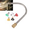 Pressure Washer Extension Wand Stainless Steel Brass 4000psi 1/4 Inch