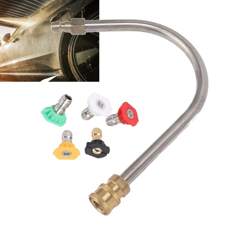 Pressure Washer Extension Wand Stainless Steel Brass 4000psi 1/4 Inch