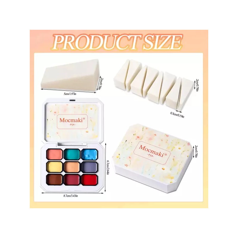 Gradient 그라디언트 페인팅 젤 9가지 색상의 옴브레 매니큐어 8Pcs 네일