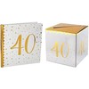 Santex 1 - Pack of urna y Libro de visitas para cumpleaños (40 years)