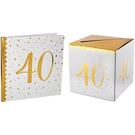 Santex 1 - Pack of urna y Libro de visitas para cumpleaños (40 years)