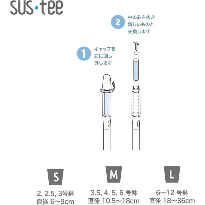 Cabinoche C-0031-GR SUSTEE Watering Checker Susty Bulk, S Size, Green