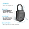 Prezlock Fingerprint Padlock with Key Backup, 2keys, Smart Padlock with