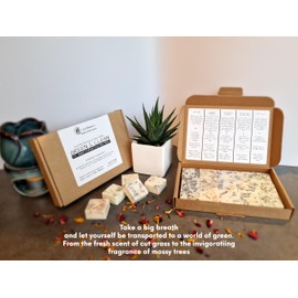 Green & Clean - Highly Scented Botanical Wax Melts Collections (15 x 13.5g Hand Crafted) - Vegan Friendly & Cruelty Free - Plastic Free - Provide 8 to 10hrs scents/cube - Made in the UK