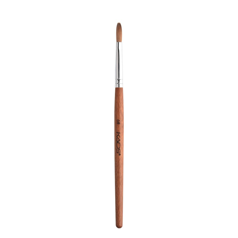 KADS Pure Kolinsky Hair Bristles Acrylic Nail Brush Oval Curled