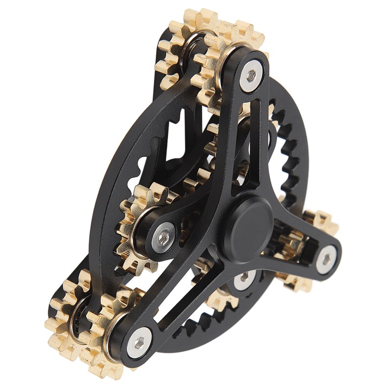 Fingertip Gear Toy 4 Gears Decompression Metal Finger Hand Brass