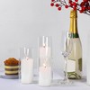 Shihanee White Pillar Candles and Glass Cylinder Vases Clear Cylinder