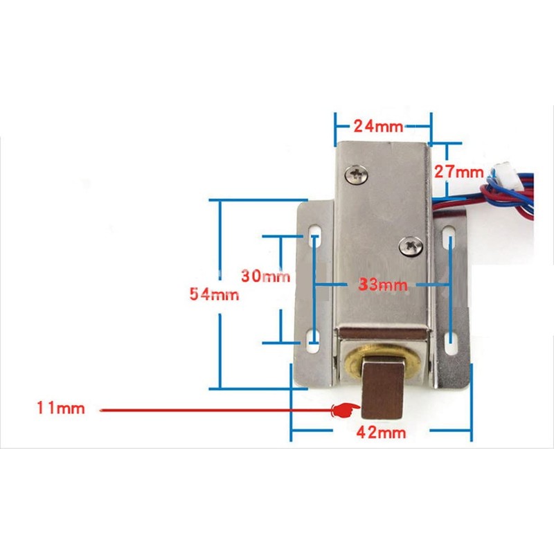 JZK DC 12V Electric Solenoid Lock Lock for Security System