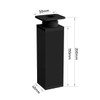 Rusoz Black Legs for Furniture, 4 Pcs Adjustable Cabinet Legs